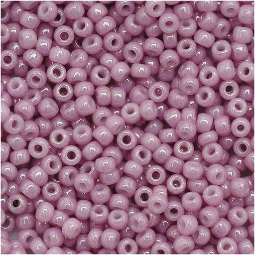 Toho Round Seed Beads 11/0 127 'Opaque Lustered Pale Mauve' 8 Gram Tube