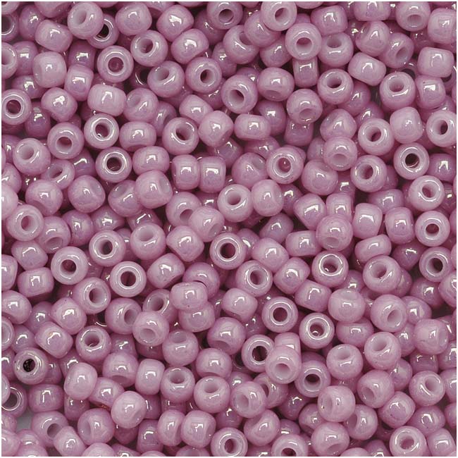 Toho Round Seed Beads 11/0 127 'Opaque Lustered Pale Mauve' 8 Gram Tube