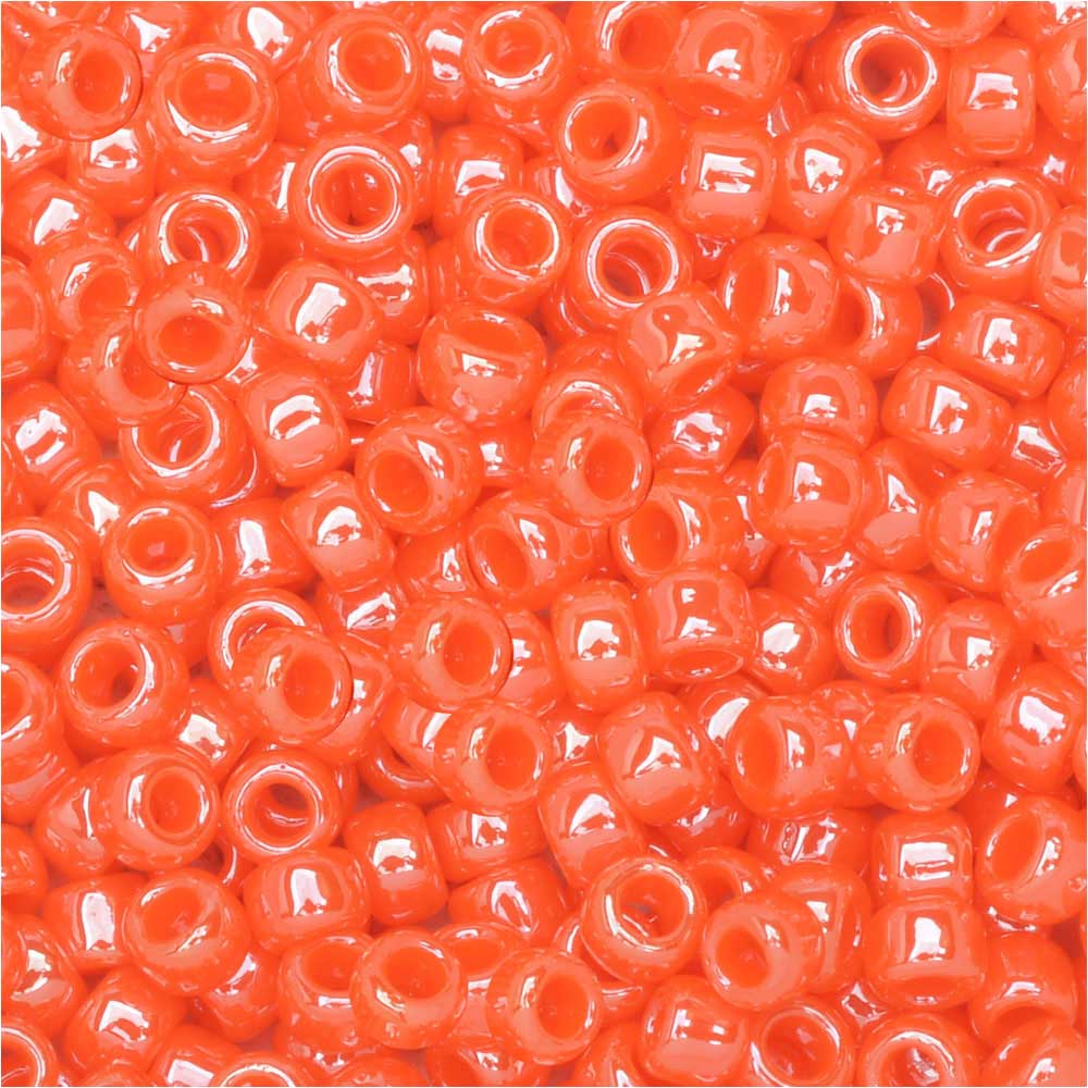 Toho Round Seed Beads 11/0 129 'Opaque Lustered Pumpkin' 8 Gram Tube