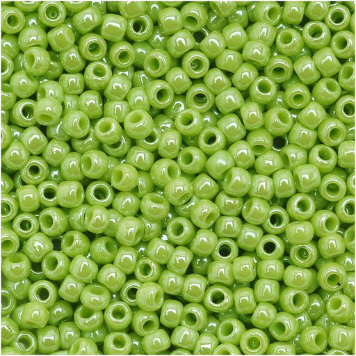 Toho Round Seed Beads 11/0 131 'Opaque Lustered Sour Apple' 8 Gram Tube