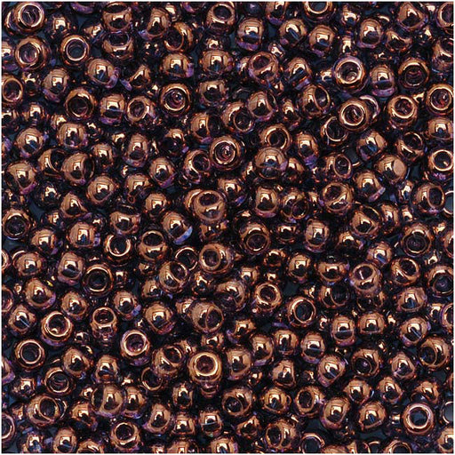 Toho Round Seed Beads 11/0 201 'Gold Lustered Amethyst' 8 Gram Tube