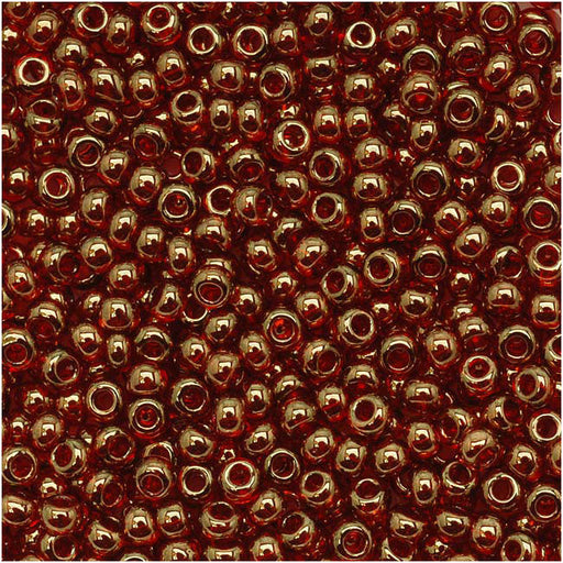 Toho Round Seed Beads 11/0 #329 'Gold Lustered African Sunset' 8 Gram Tube