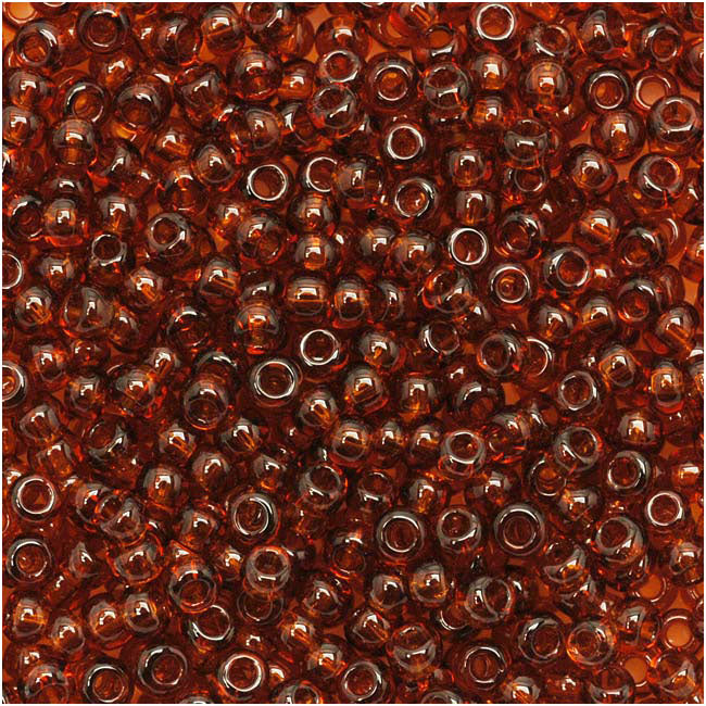 Toho Round Seed Beads 11/0 941 'Transparent Smoky Topaz' 8 Gram Tube