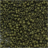 Toho Round Seed Beads 11/0 #617 'Matte Dark Olive' 8g