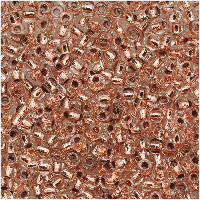 Toho Round Seed Beads 11/0 740 'Copper Lined Crystal' 8 Gram Tube