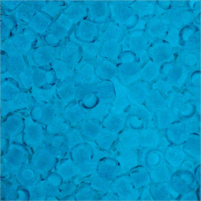 Toho Seed Beads, Round 11/0 #2711 'Glow In The Dark - Crystal/Bright Blue' (8 Grams)
