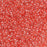Toho Seed Beads, Round 11/0 #341 'Crystal/Tomato Lined' (8 Grams)