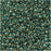 Toho Round Seed Beads 11/0 990 'Gold Lined Aqua' 8 Gram Tube