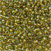 Toho Round Seed Beads 11/0 996 'Gold Lined Rainbow Peridot' 8 Gram Tube