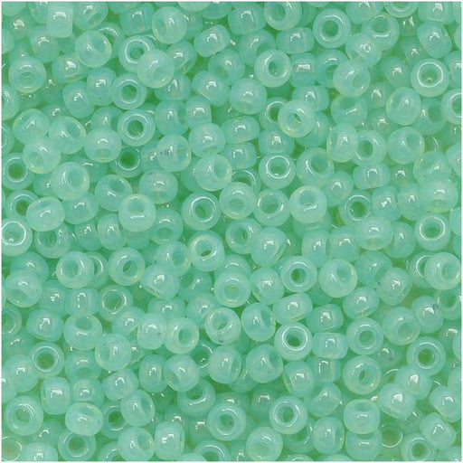 Toho Round Seed Beads 11/0 1144 'Milky Kiwi' 8 Gram Tube