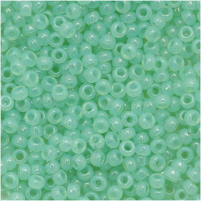 Toho Round Seed Beads 11/0 1144 'Milky Kiwi' 8 Gram Tube