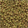 Toho Round Seed Beads 11/0 1209 'Marbled Opaque Avocado/Pink' 8 Gram Tube