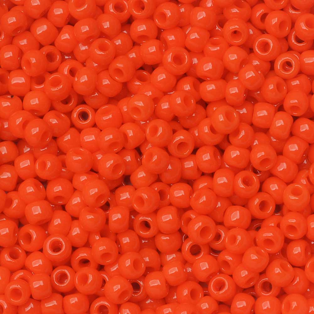 Toho Seed Beads, Round 11/0 #50 'Opaque Sunset Orange' (8 Grams)