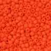 Toho Seed Beads, Round 11/0 #50F 'Opaque Frosted Sunset Orange' (8 Grams)
