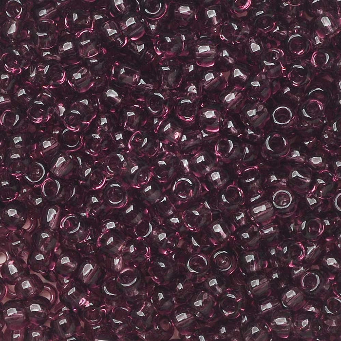 Toho Seed Beads, Round 11/0 #6B 'Transparent Medium Amethyst' (8 Grams)