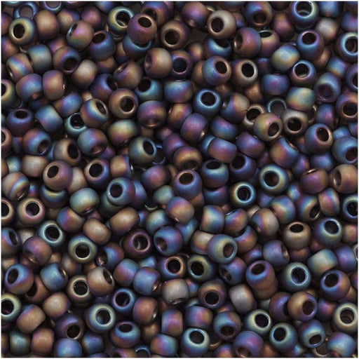 Toho Round Seed Beads 11/0 166CF 'Transparent Rainbow Frosted Amethyst' 8 Gram Tube