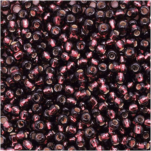 Toho Round Seed Beads 11/0 26C 'Silver Lined Amethyst' 8 Gram Tube
