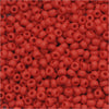 Toho Round Seed Beads 11/0 45F Opaque Frosted Pepper Red 8 Gram Tube