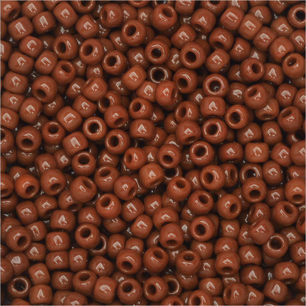 Toho Round Seed Beads 11/0 46L 'Opaque Terra Cotta' 8 Gram Tube