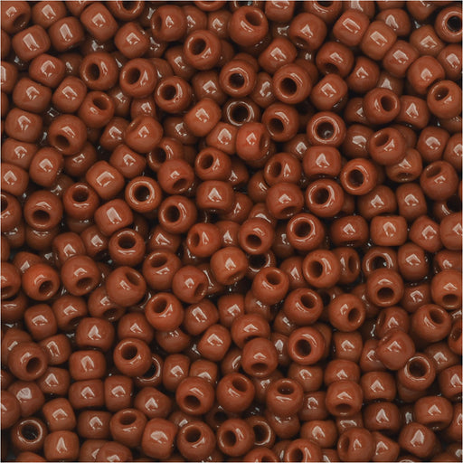 Toho Round Seed Beads 11/0 46L 'Opaque Terra Cotta' 8 Gram Tube
