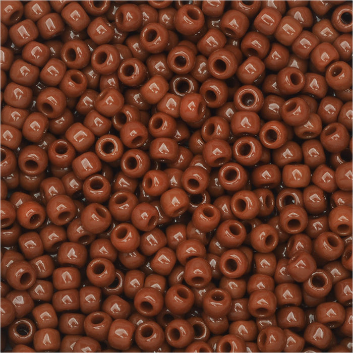 Toho Round Seed Beads 11/0 46L 'Opaque Terra Cotta' 8 Gram Tube
