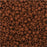 Toho Round Seed Beads 11/0 46LF 'Opaque Frosted Terra Cotta' 8 Gram Tube
