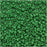 Toho Round Seed Beads 11/0 #47DF 'Opaque Frosted Shamrock' 8g
