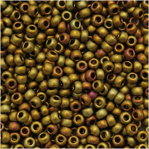 Toho Round Seed Beads 11/0 513F 'Higher Metallic Frosted Carnival' 8 Gram Tube