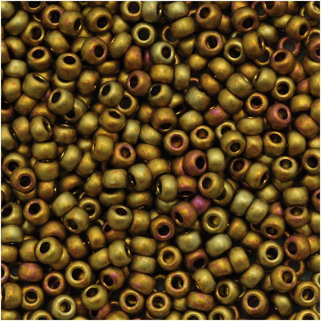 Toho Round Seed Beads 11/0 513F 'Higher Metallic Frosted Carnival' 8 Gram Tube