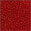 Toho Round Seed Beads 11/0 5C 'Transparent Ruby' 8 Gram Tube