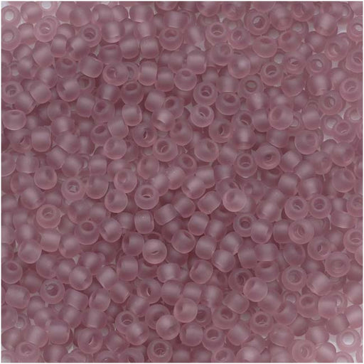 Toho Round Seed Beads 11/0 #6F 'Transparent Frosted Light Amethyst' 8g