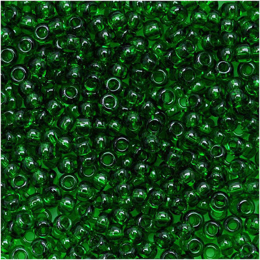 Toho Round Seed Beads 11/0 7B 'Transparent Grass Green' 8 Gram Tube
