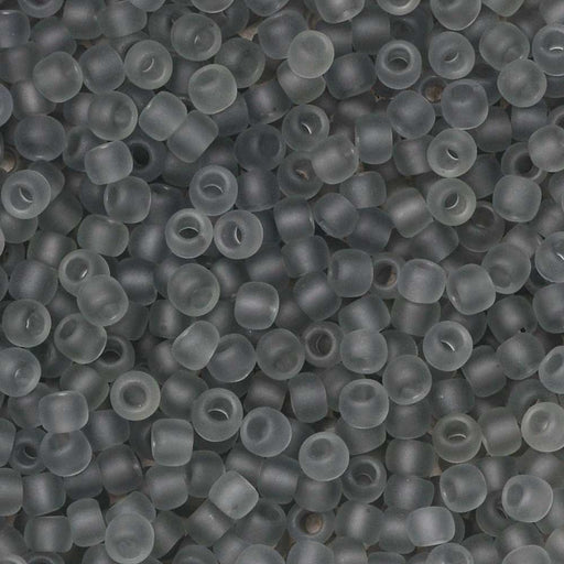 Toho Seed Beads, Round 11/0 #9F 'Transparent Frosted Light Gray' (8 Grams)