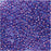 Toho Round Seed Beads 11/0 #252 'Aqua/Purple Lined' 8g