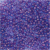 Toho Round Seed Beads 11/0 #252 'Aqua/Purple Lined' 8g
