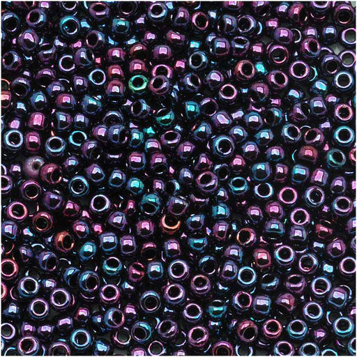Toho Round Seed Beads 11/0 #504 'Higher Metallic Iris Violet' 8g