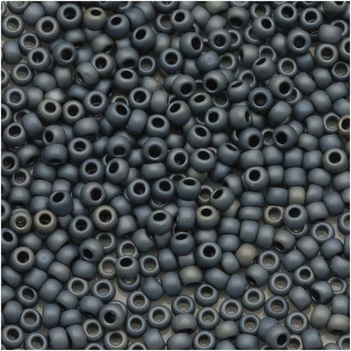 Toho Round Seed Beads 11/0 #612 'Matte Gun Metal' 8g
