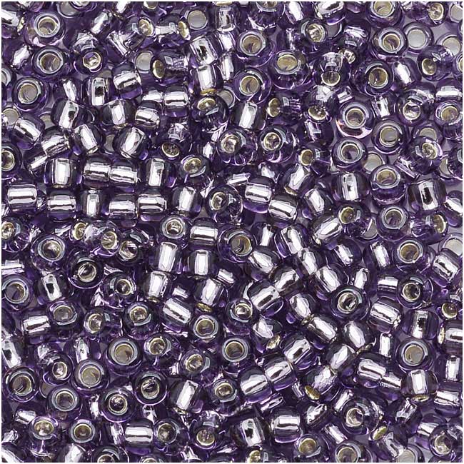 Toho Round Seed Beads 11/0 #39 - Silver Lined Tanzanite (8 Grams)