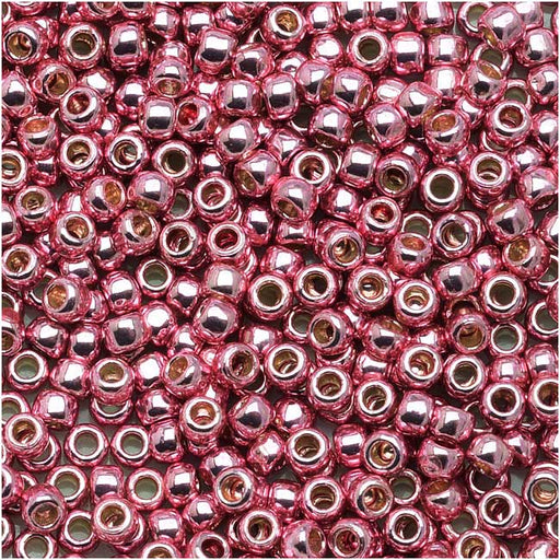 Toho Round Seed Beads 11/0 #PF553 - Permanent Finish Galvanized Pink Lilac (8g)