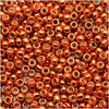 Toho Round Seed Beads 11/0 #PF562 - Permanent Finish Galvanized Saffron (8g)