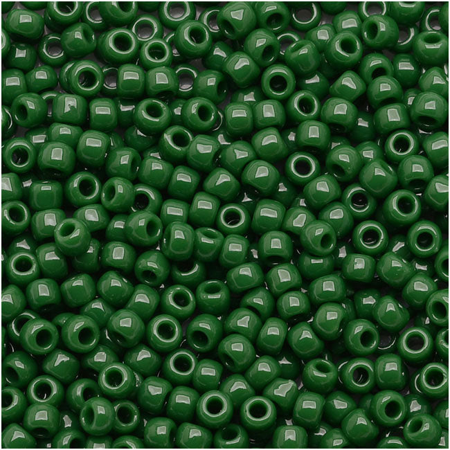 Toho Round Seed Beads 11/0 #47H - Opaque Pine Green (8 Grams)