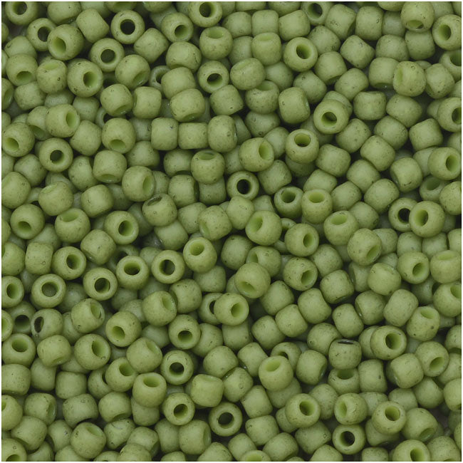 Toho Seed Beads, Round 11/0 Semi Glazed, Honeydew (8 Gram Tube)