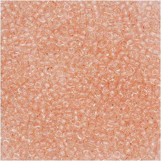 Toho Round Seed Beads 15/0 #11 'Transparent Rosaline' 8g