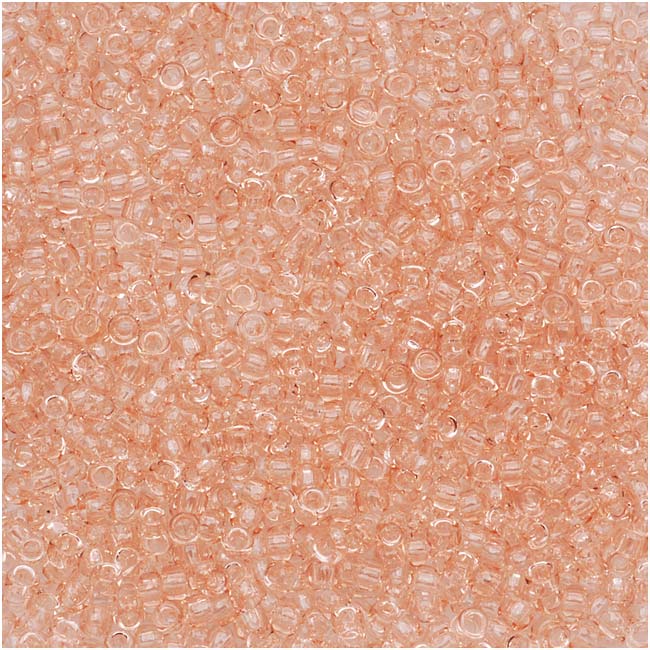Toho Round Seed Beads 15/0 #11 'Transparent Rosaline' 8g