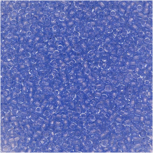 Toho Round Seed Beads 15/0 #13 Transparent Light Sapphire 8g