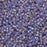 Toho Seed Beads, Round 15/0 #166DF 'Transparent Rainbow Frosted Light Tanzanite' (8 Grams)
