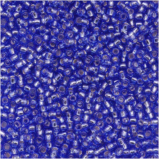 Toho Round Seed Beads 15/0 35 Silver Lined Sapphire 8 Gram Tube
