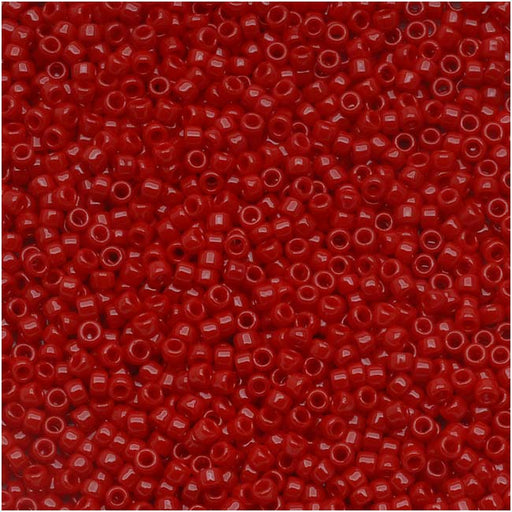 Toho Round Seed Beads 15/0 #45 Opaque Pepper Red 8g