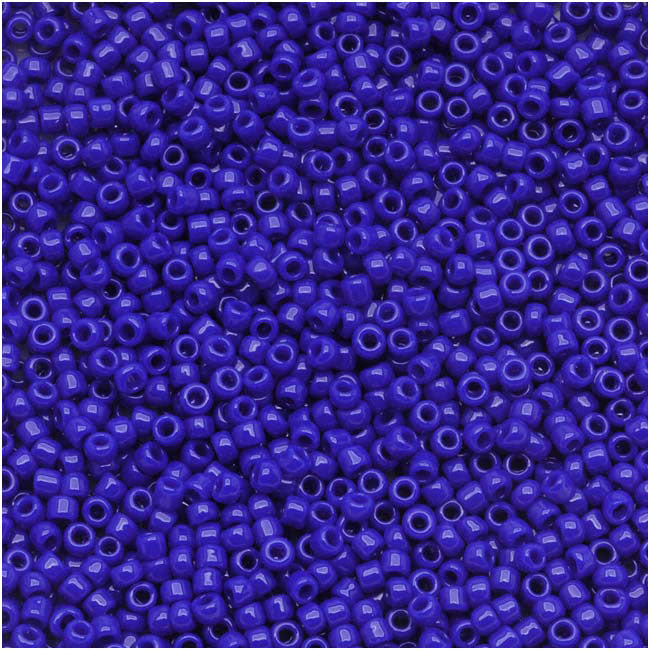 Toho Round Seed Beads 15/0 #48 Opaque Navy Blue 8g