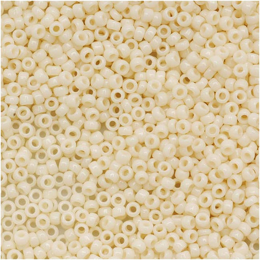 Toho Round Seed Beads 15/0 51 'Opaque Lt Beige' 8 Gram Tube